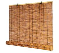 Persianas Retro de bambú, Bamboo Spring Roller Shutter Shade Outdoor Various sizes1PCS(170W x 140H cm)