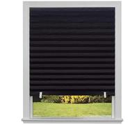 Persianas sin taladrar Cortinas Plegables no Tejidas Autoadhesivas for baño, balcón, Sala de Estar, Cortinas Plisadas, 1 ud(1,M-60x180CM)