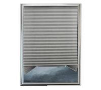 Persianas sin taladrar Persianas Plisadas De Tela No Tejida, Cortina Opaca Autoadhesiva For Ventana, Decoración Dormitorio, Sala Estar Y Oficina(Grey,XL-90x180CM)