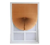 Persianas sin taladrar Persianas Plisadas De Tela No Tejida, Cortina Opaca Autoadhesiva For Ventana, Decoración Dormitorio, Sala Estar Y Oficina(Coffee,S-60x150CM)