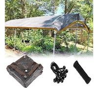 Persianas solares Negras al 90% de 1.5 x 3 m para Patio - Malla de Sombra para jardín con protección UV y Ojales, Cubierta Solar Exterior para pérgola, Invernadero, gallinero, reducción del