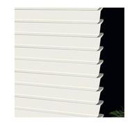 Persianas Venecianas Aluminio Sin Taladrar Privacidad Horizontales Estor Plisado Aislamiento Térmico Estor Enrollable para Cocina Dormitorio Salón(Milky,145W x 145H cm)