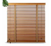 Persianas Venecianas Blackout,Persianas De Madera Para Ventanas,Cortinas De Privacidad,Persianas Venecianas De Madera Maciza Para Interior Exterior 50/60/70/80/90/100/120cm,W×H-80x180cm/31.5x71in