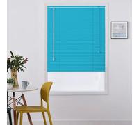 Persianas Venecianas de Aluminio, 40/60/70/85/100/110/125cm, Persianas Venecianas Horizontales, Persianas Venecianas Opacas Ventanas, Cortinas de Privacidad, Lamas de 25mm(Azul Cielo)