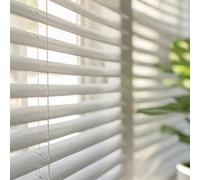 Persianas Venecianas de Aluminio con cordón autobloqueo, Soportes Ocultos y Fácil Instalación Montaje en Pared o Techo. Persiana Veneciana y estores enrollables STORESDECO Blanco 90x160 cm