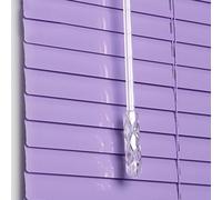 Persianas venecianas de Aluminio Estores Hoja Brillante de Interior,Romanas Listones de 25mm recortables protección Visual,Cortina Filtrante Solar Ventanas Púrpura (W115cm×H190cm)
