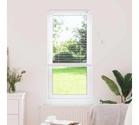 Persianas Venecianas de Aluminio Manuales para Ventana, Blanco, Control de Luz Ajustable y Privacidad, Montaje Externo, 4 Piezas, Mantenimiento Fácil, Ideal para Sala