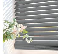 Persianas Venecianas de Vinilo PVC con cordón autobloqueo, Soportes Ocultos y Fácil Instalación Montaje en Pared o Techo. Persiana Veneciana y estores enrollables STORESDECO Gris 135x160 cm