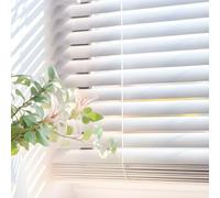Persianas Venecianas de Vinilo PVC con cordón autobloqueo, Soportes Ocultos y Fácil Instalación Montaje en Pared o Techo. Persiana Veneciana y estores enrollables STORESDECO Blanco 105x250 cm