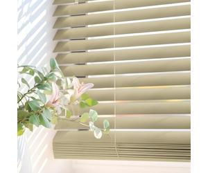 Persianas Venecianas de Vinilo PVC con cordón autobloqueo, Soportes Ocultos y Fácil Instalación Montaje en Pared o Techo. Persiana Veneciana y estores enrollables STORESDECO Topo 120x160 cm