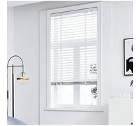 Persianas venecianas horizontales de madera de primera calidad con aislamiento térmico para el hogar y el baño, 20 59 pulgadas de ancho, color blanco, 120 x 180 cm