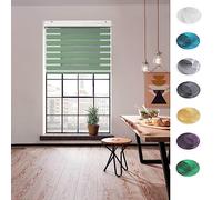 Persianas venecianas para interiores, 45 x 160 cm, bloqueo de luz y protección UV, para decoración del hogar y la oficina, color verde, elegantes tratamientos para ventanas