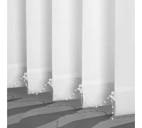 Persianas verticales ajustables, 100% divisoras de habitación, cortinas semitransparentes filtrantes de luz, 140 cm x 150 cm, perfectas para el hogar y la oficina, optimización del espacio y estilo