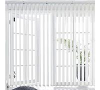 Persianas verticales opacas para puertas y ventanas, tamaño y color ajustables, fácil instalación con kit de montaje incluido (95 cm x 250 cm)