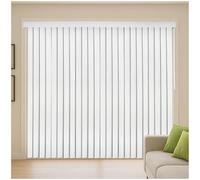 Persianas Verticales sin cordón, de Tejido Blanco Que filtra la luz, con Efecto Opaco, for Puertas de Cristal correderas, Puertas de terraza y Ventanas Grandes(110x240cm/43x94in)