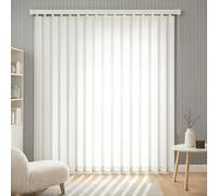 Persianas verticales translúcidas para puertas corredizas de vidrio, persianas verticales inalámbricas de panel de poliéster, persianas opacas para puertas corredizas de patio(W220xH100CM)