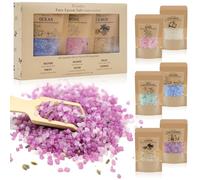 Persidra Juego de regalo de sal de baño, juego de spa de aromaterapia relajante para mujeres, 80 g, regalos de autocuidado para mamá, regalos de cumpleaños para el día de la madre, con sal marina Nat