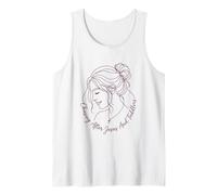 Persiguiendo a Jesús Y Los Niños Pequeños Moño Desordenado Mamá Fe Camiseta sin Mangas