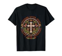 Persiguiendo a Jesús y niños pequeños fe Cristiana Camiseta