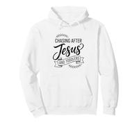 Persiguiendo a Jesús Y Niños Pequeños Fe Padre Cristiano Sudadera con Capucha