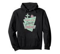 Persiguiendo a Jesús Y Niños Pequeños Retro Christian Mamá Sudadera con Capucha