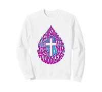 Persiguiendo a Jesús y niños pequeños Retro Groovy 70s Vintage Sudadera