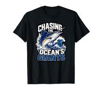 Persiguiendo a los Gigantes de los océanos Marlin Pesca Esta Gran Vida Camiseta