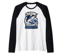 Persiguiendo a los Gigantes de los océanos Marlin Pesca Esta Gran Vida Camiseta Manga Raglan