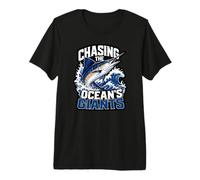 Persiguiendo a los Gigantes de los océanos Marlin Pesca Esta Gran Vida Camiseta Premium