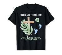 Persiguiendo a los niños pequeños y a Jesús Camiseta