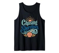 Persiguiendo Costas, Conchas costeras, Puesta de Sol Camiseta sin Mangas
