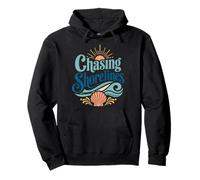 Persiguiendo Costas, Conchas costeras, Puesta de Sol Sudadera con Capucha