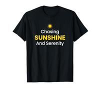 Persiguiendo el Sol y la Serenidad Entusiasta de la energía Solar Camiseta
