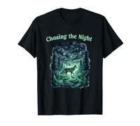 Persiguiendo la Noche Bosque Vida Silvestre Naturaleza Camiseta