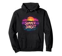 Persiguiendo sueños bajo un disfraz de atardecer de verano Sudadera con Capucha