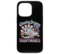 Persiguiendo sueños principalmente pesadillas Humor Carcasa para iPhone 13 Pro