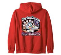 Persiguiendo sueños principalmente pesadillas Humor divertido del sueño Sudadera con Capucha