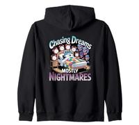 Persiguiendo sueños principalmente pesadillas Humor Sudadera con Capucha