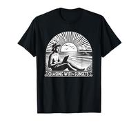Persiguiendo WiFi y Puestas de Sol Trabajador Remoto Nómada Digital Camiseta