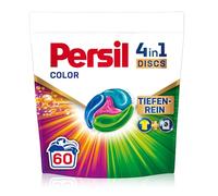 Persil Color 4 en 1 DISCS (60 lavados), detergente con tecnología de limpieza profunda, detergente para ropa pura y frescura higiénica para la máquina