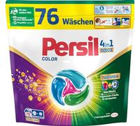 Persil Color 4 en 1 DISCS 76 lavados, detergente con tecnología de limpieza profunda, detergente de color para ropa pura y frescura higiénica para la máquina