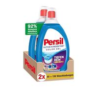 Persil Detergente Ultra concentrado Color Gel (2 x 65 lavados), detergente de color altamente concentrado con tecnología de limpieza profunda para las manchas más rebeldes.
