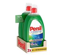 Persil Detergente universal de gel ultra concentrado, 130 cargas de lavado (2 x 65), detergente líquido altamente concentrado con tecnología Deep Pure Plus contra las manchas más difíciles
