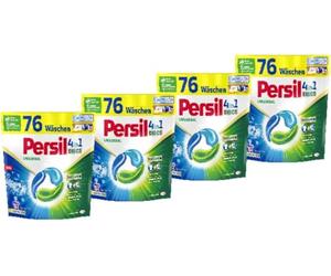 Persil Detergente universal de limpieza profunda 4 en 1 (4 x 76 lavados), detergente universal con tecnología de limpieza profunda, detergente completo para ropa pura y frescura higiénica para la