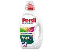 Persil Gel Kraft Color (20 lavados), detergente líquido con tecnología de limpieza profunda, detergente de color para un lavado puro y frescura higiénica para la máquina, eficaz a partir de 20 °C