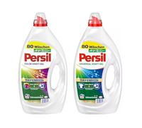 PERSIL Kraft-Gel-Set 2x 80 Waschladungen (160WL) 1x Color & 1x Universal, Liquid waschmittel-Set mit Tiefenrein Technologie für reine Wäsche und hygienische Fresh für die Maschine