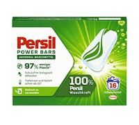 Persil Power Bars - Detergente universal (16 lavados), detergente predosificado en embalaje sostenible, para ropa higiénica limpia a partir de 20 °C