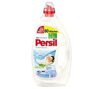 Persil Sensitive Gel (80 lavados), detergente líquido para personas alérgicas y bebés, elimina las manchas difíciles, 92% ingredientes biodegradables*