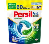 Persil Universal 4 en 1 DISCS (60 lavados), detergente con tecnología de limpieza profunda Plus combate las manchas persistentes, 92% de ingredientes biodegradables.