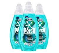Persil Wonder Wash - Detergente líquido para eliminar manchas diseñado para ciclos más cortos, incluso en 15 minutos, fórmula de acción rápida con tecnología PRO-S, 55 lavados, 1,485 litros, paquete